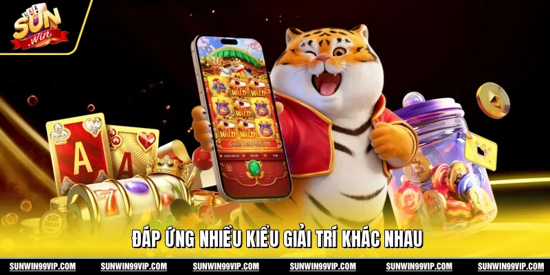 Đáp ứng nhiều kiểu giải trí khác nhau