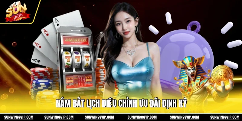 Nắm bắt lịch điều chỉnh ưu đãi định kỳ